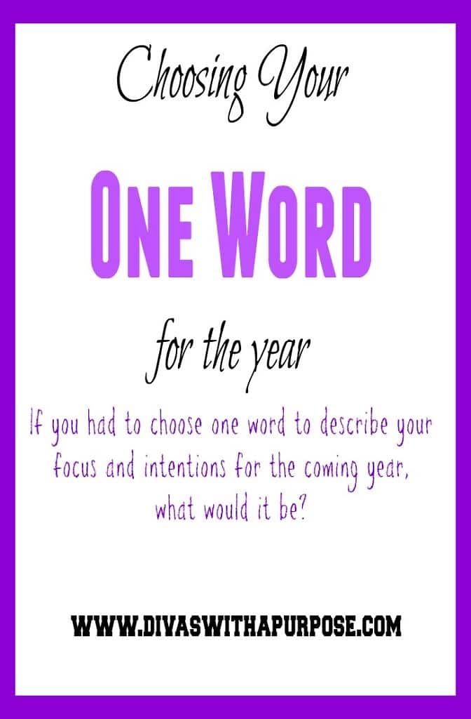 Choosing Your One Word For The Year #OneWord