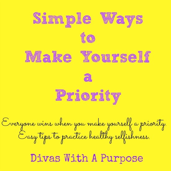 How To Make Yourself A Priority