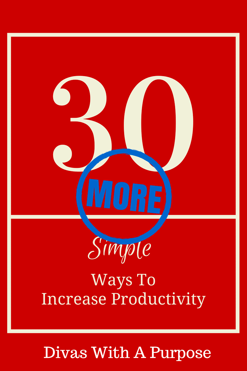 More Ways To Increase Productivity