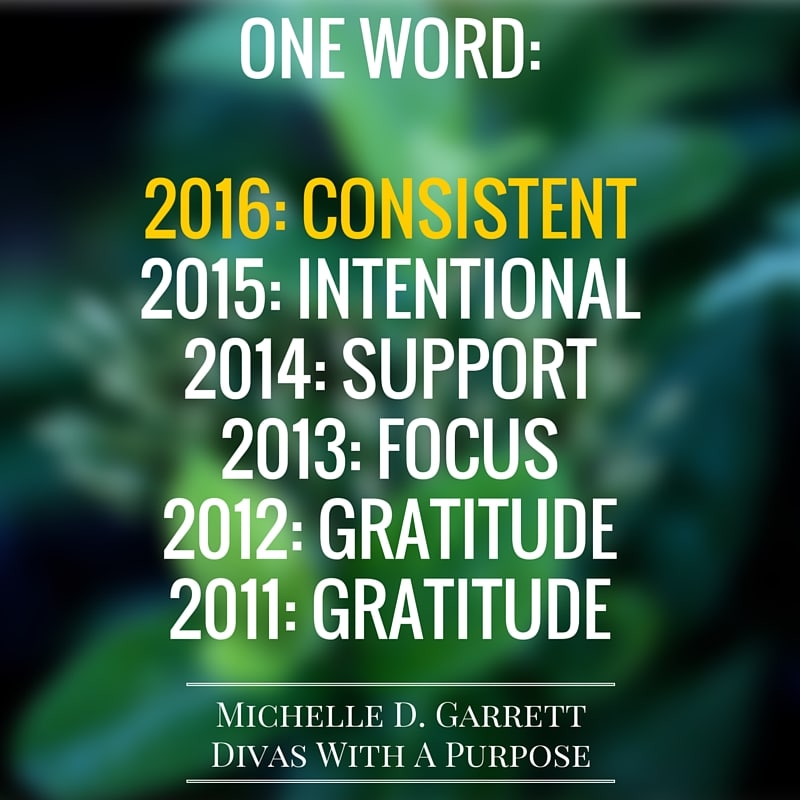 One Word 2016: Consistent