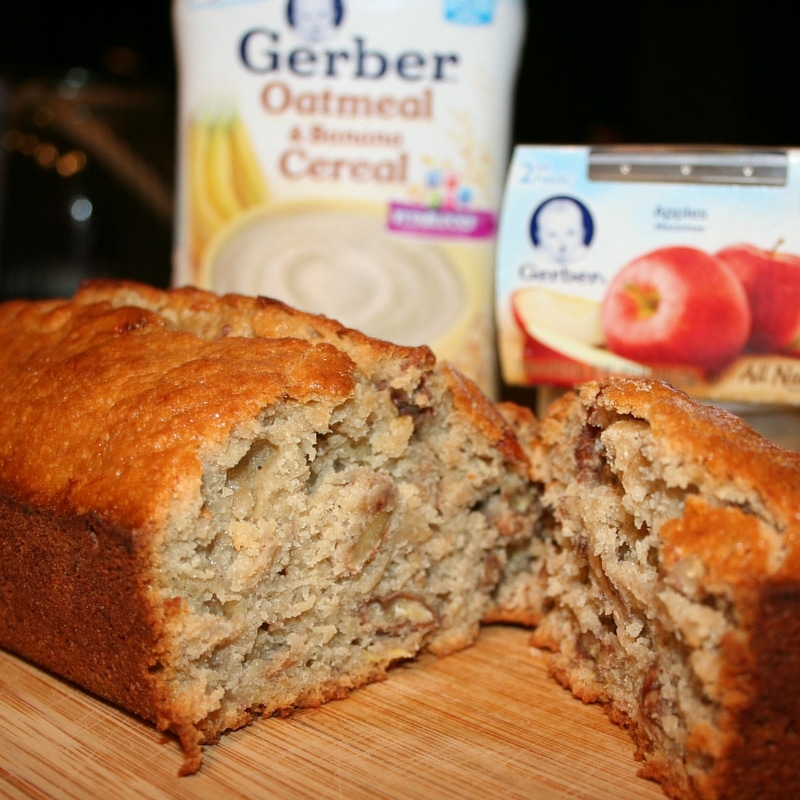 Banana Nut Bread: Absolutely Delicious #CookingWithGerber