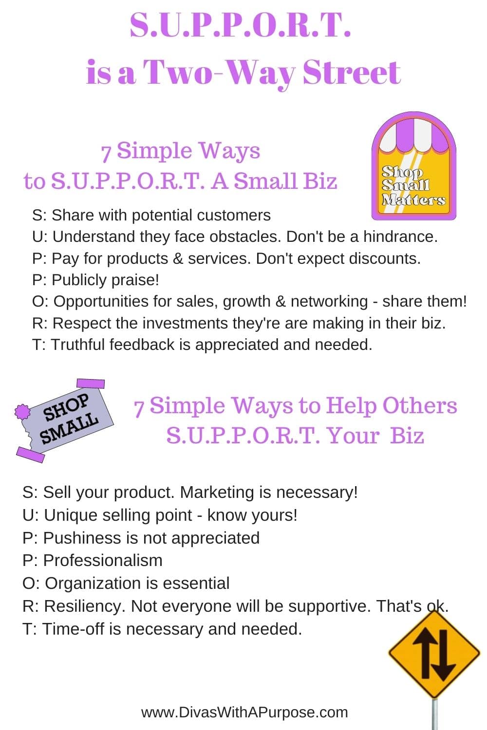 S.U.P.P.O.R.T. is a Two-Way Street - simple ways small businesses can receive support