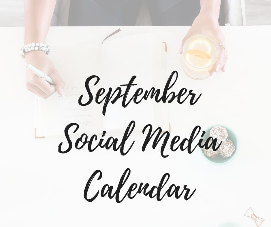 September Social Media Calendar