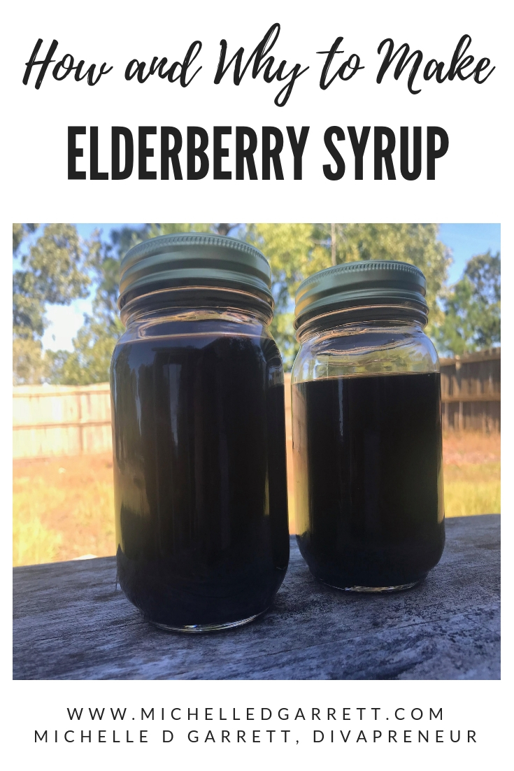 A simple elderberry syrup recipe to make for your family during cold and flu season. This article also shares the benefits of each ingredient. #healthyhabits #coldandflu