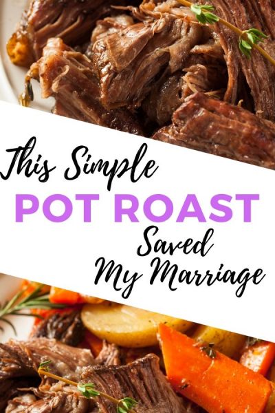 This simple slow cooker pot roast saved my marriage and changed the way my husband and I communicated with each other. It's that good y'all! #slowcookerrecipes #simplerecipes #potroast