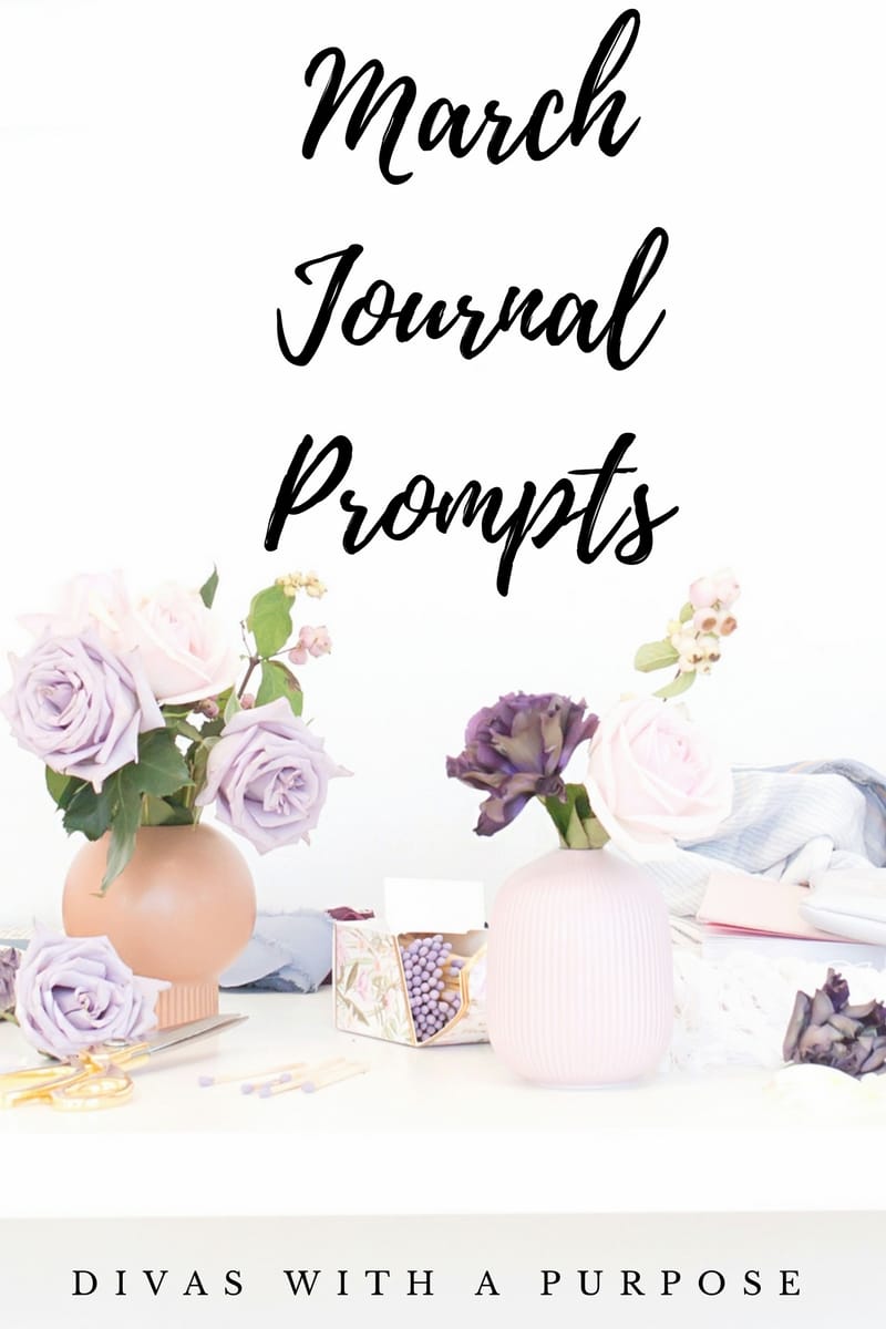 This article shares 60+ March journal prompts that can be used for your personal journaling, group discussions and business social media engagement. | #journalprompts #journaling