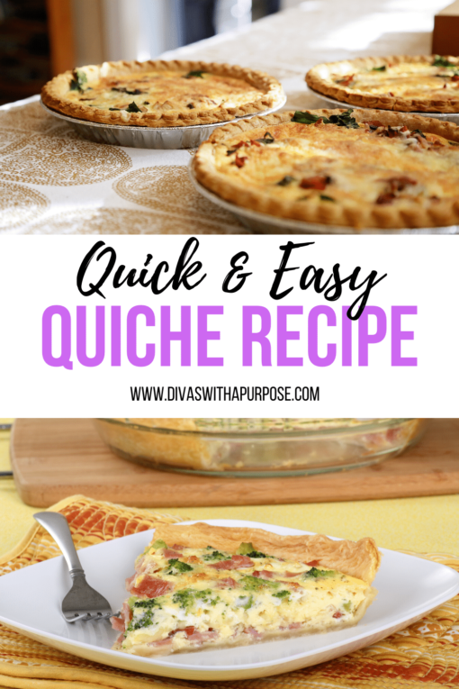 Quick and Easy Quiche Recipe • Divas With A Purpose