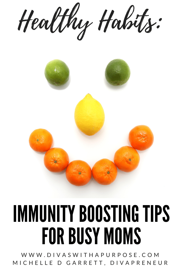 Following these five simple immunity boosting tips for moms will help keep you free from illness during the flu season. #healthyhabits #fluseason