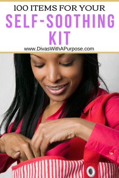 A self-soothing kit should include items that make you feel safe, loved, and nurtured so when moments of anxiety or panic arise have what you need close by.