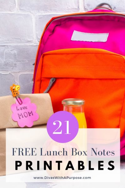21 Free Lunch Box Notes Printables #lunchboxnotes #printable
