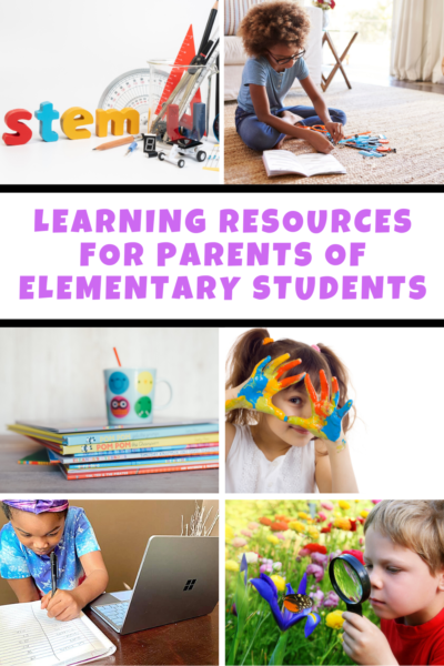 A comprehensive list of learning resources for parents of school-aged children to reference for fun educational activities at home