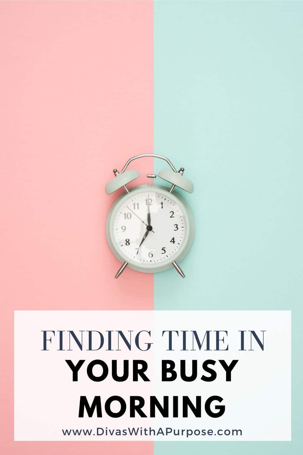 Finding time in your busy morning so you can feel calm and in control