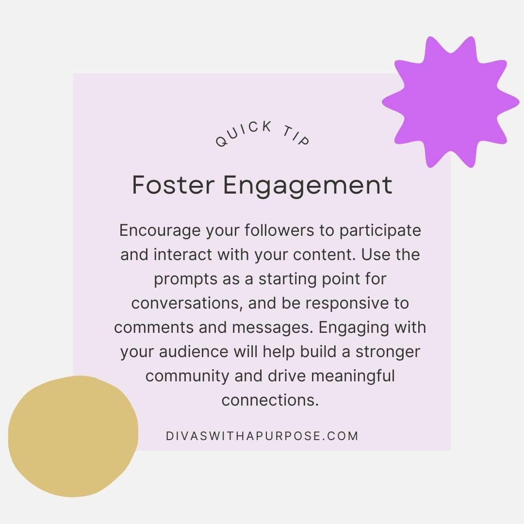 Quick Tip on Fostering Engagement