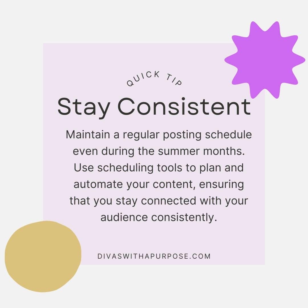 Quick Tip on Staying Consistent