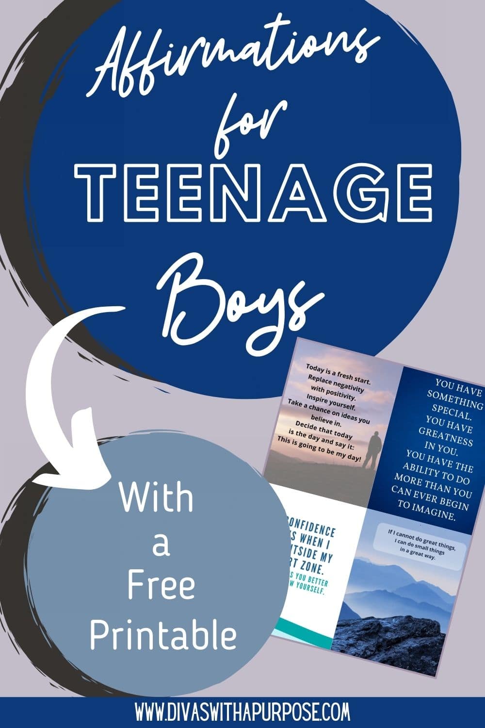 This article shares simple affirmations for our teenage sons that will help instill confidence and positive self-talk.
