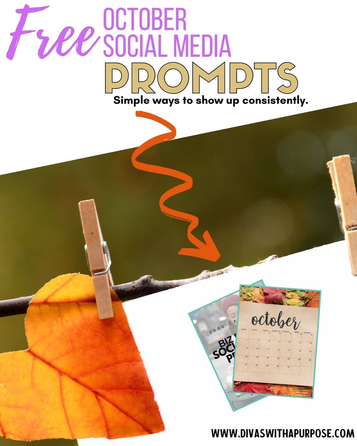 Here are October Social Media Prompts to help you show up consistently and prepare your social media content calendar for the month.