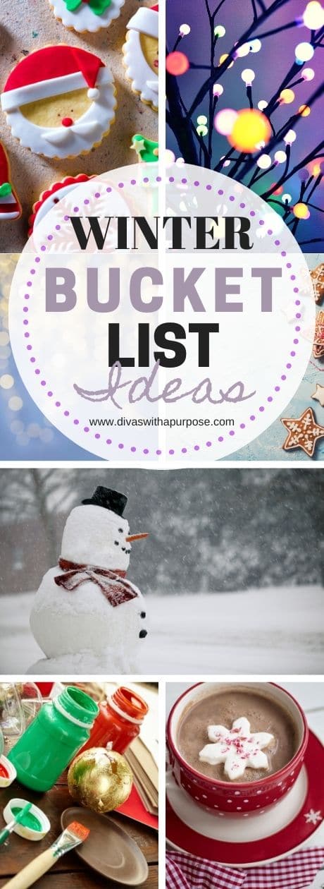 Here are fun ideas to help you plan out your family's winter bucket list. #winterbucketlist #familytime #bucketlist