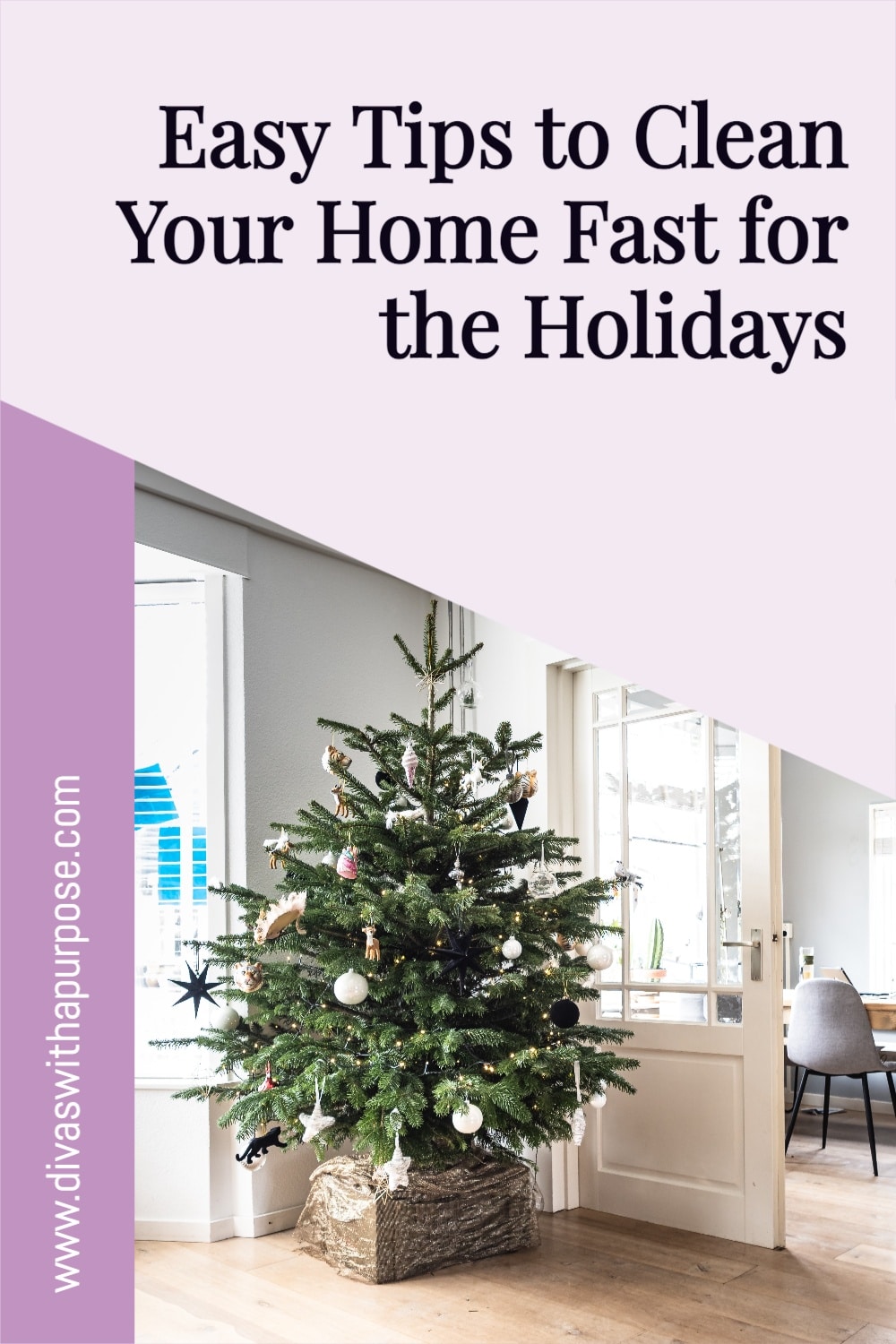  This article is all about easy tips to clean your home fast for the holidays. Let’s be real - cleaning is inevitable during the holiday season. Sometimes it can be overwhelming to do it all while still making time to spend with friends and family.