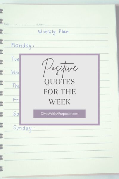 Positive Quotes for the Week