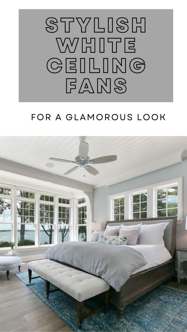 Stylish White Ceiling Fans with Lights for a Glamorous Look