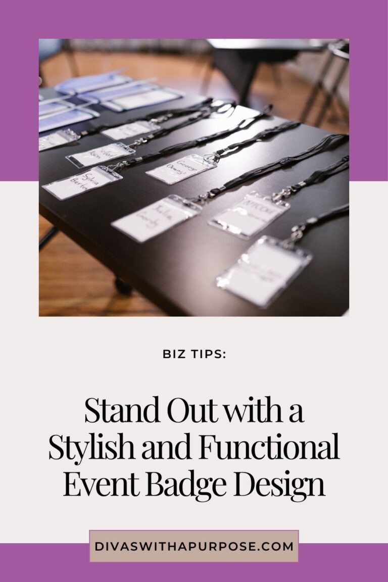 Stand Out with Stylish and Functional Event Badge Design