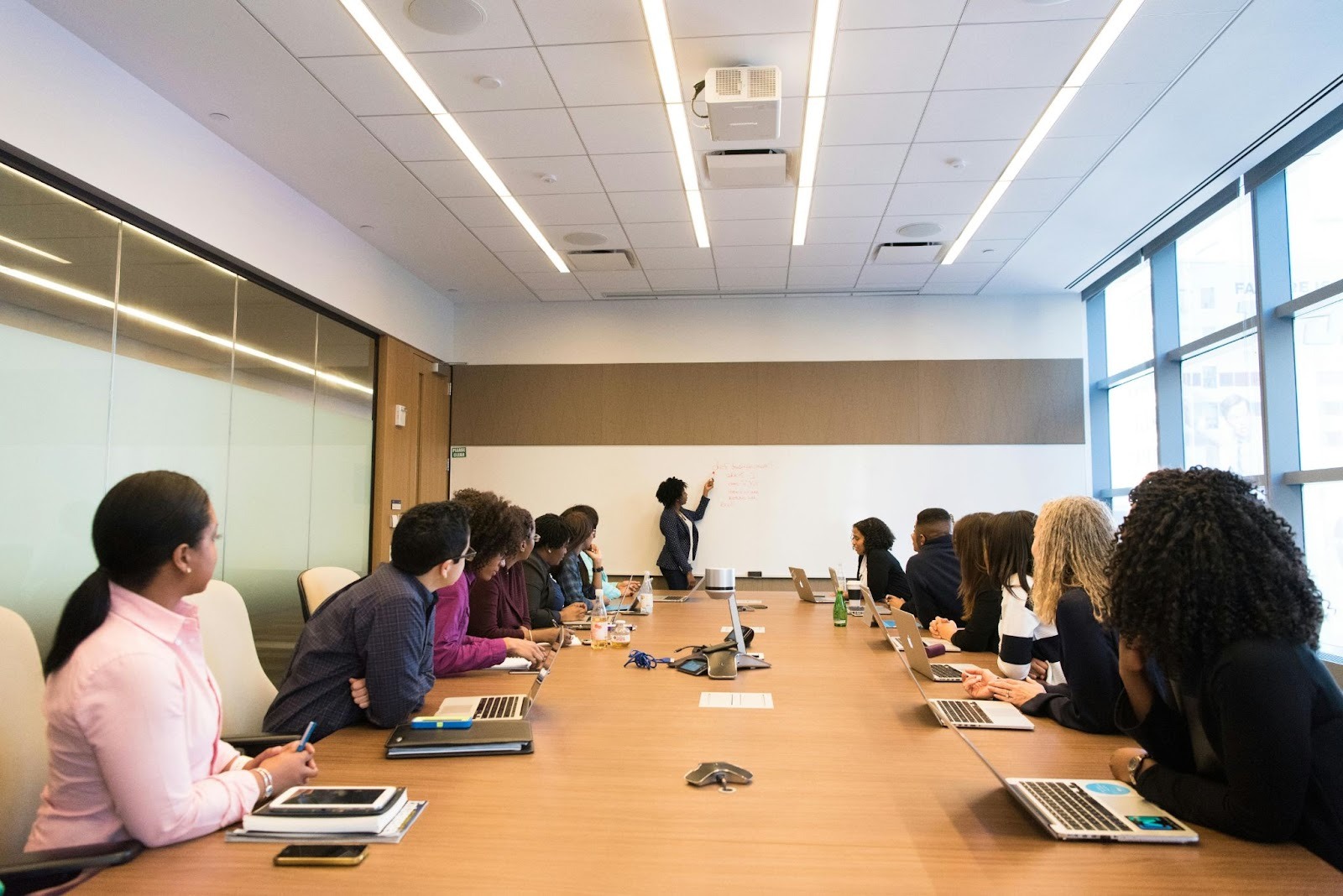 Business team meeting in a conference room focused on building strong business foundations and operational clarity