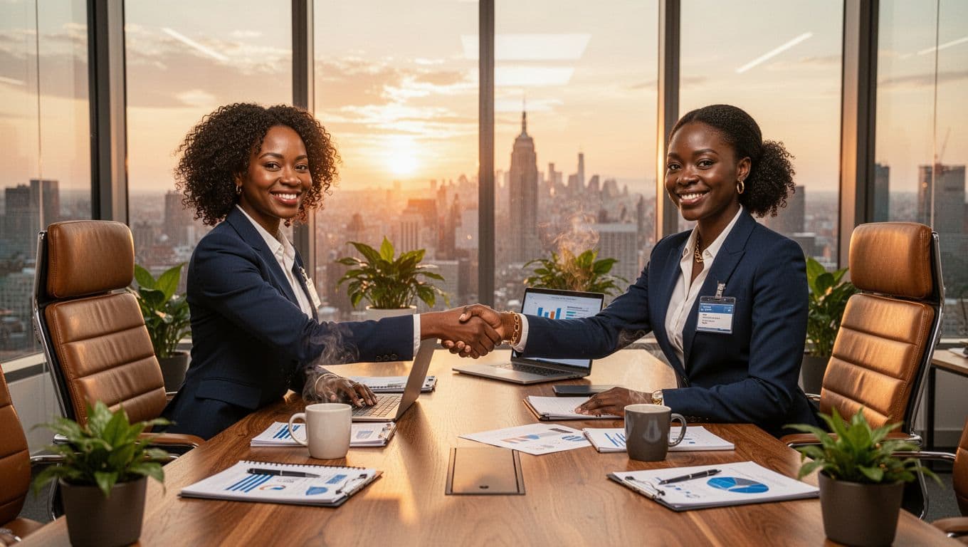business professionals building strong client relationships through communication