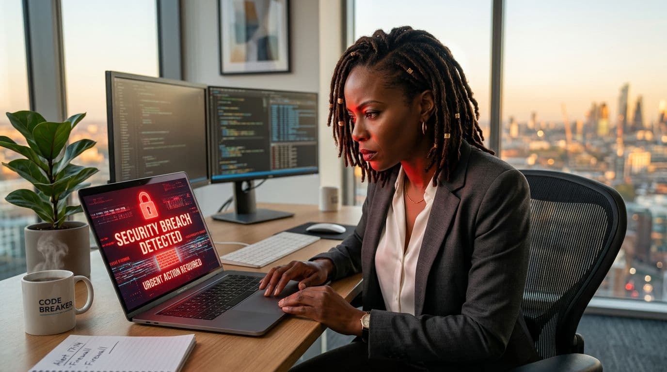 Entrepreneur Responding to Cybersecurity Breach Warning