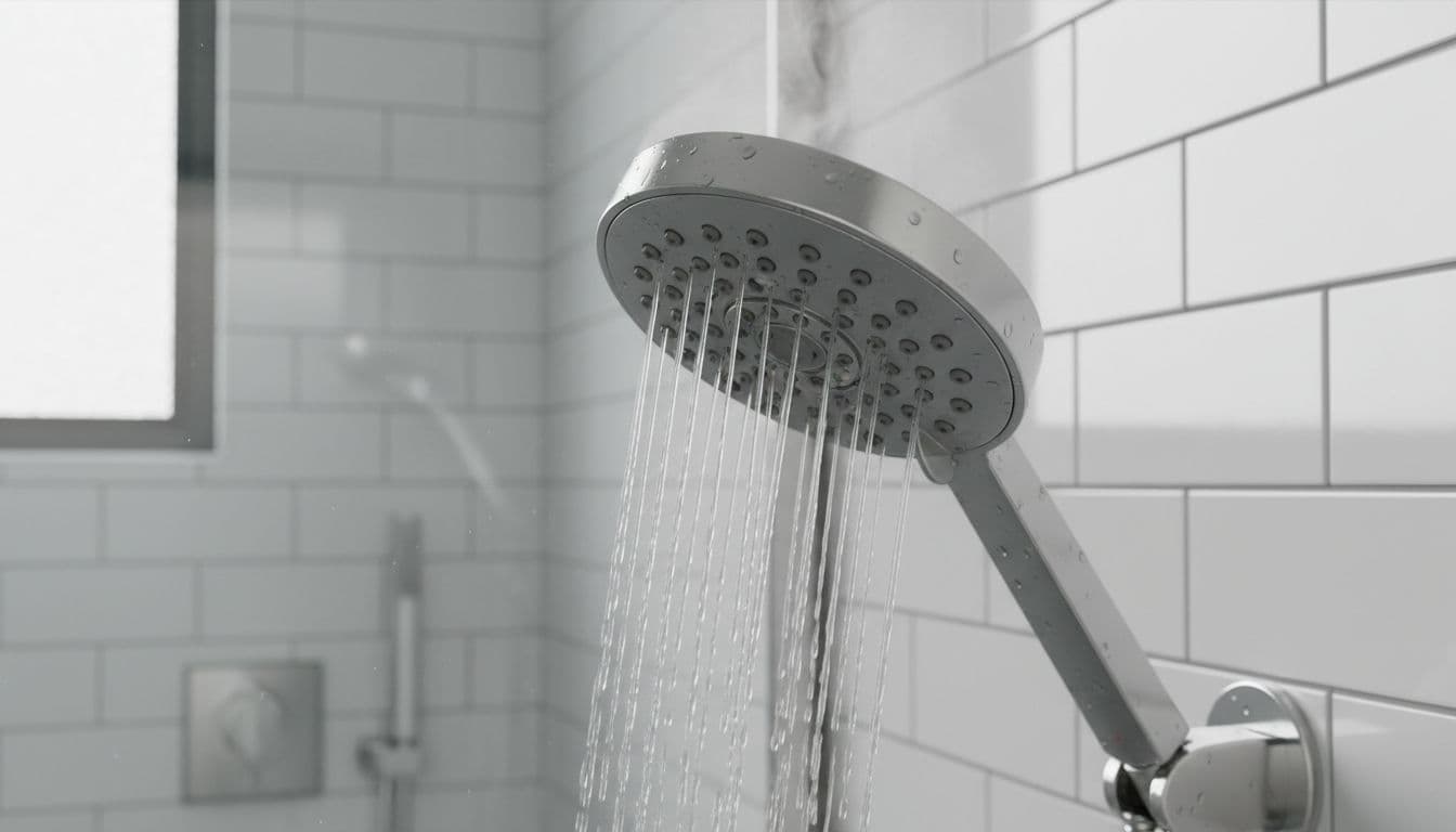 low water pressure coming from a bathroom shower head