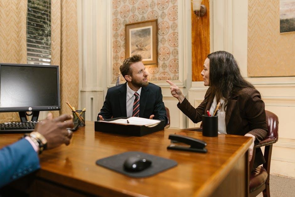 A woman professional consulting a family lawyer in a daylit office