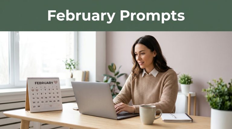 February Social Media Prompts for Women in Business