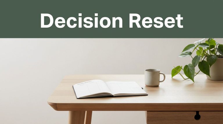 Reduce Decision Fatigue During Busy Weeks